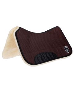 WESTERNPAD 30 MM WOLLHÖHE braun / natur